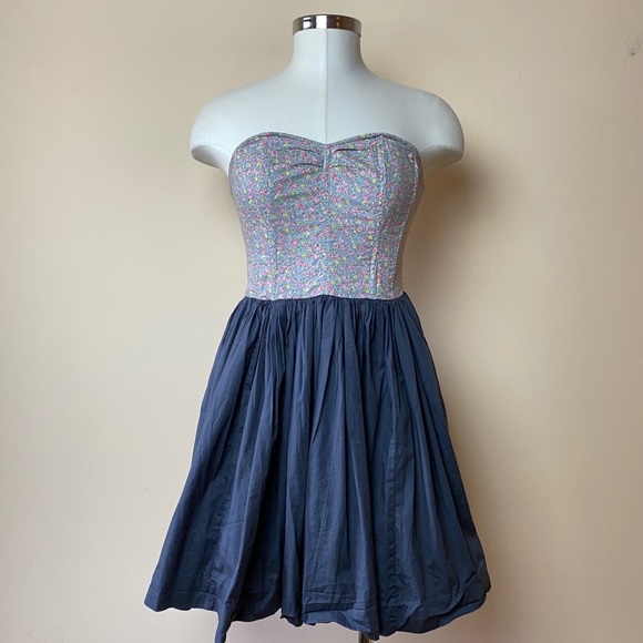 Anthropologie Dresses & Skirts - Anthropologie Maeve Addy Floral Strapless Dress